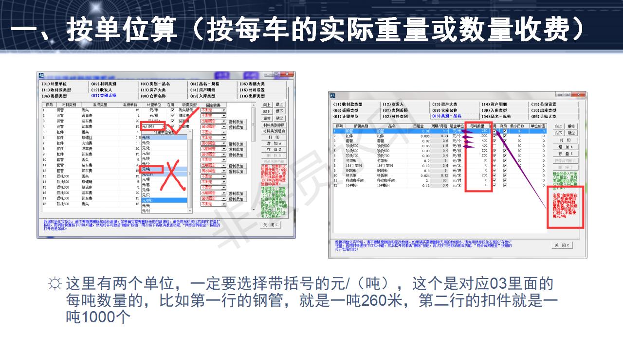 問題5--裝卸車費、運輸費的兩種收取模式